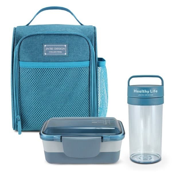 Kit Bolsa térmica, Pote Marmita 2 andares 950ml  e Garrafa 430ml Concept-ANALISE