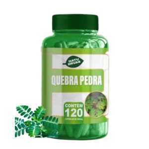 Quebra pedra 100% natural 120 capsulas de 500 mg Kit com 1,2 e 3 Potes NatuErvas