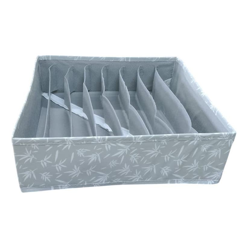 Organizador De Gaveta Com 8 Compartimentos - Cinza