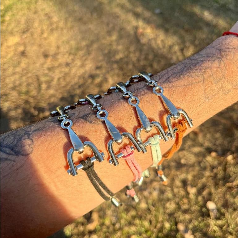 Pulseira Bridão Feminino Varias Cores Modelo Country Texas Boiadeira