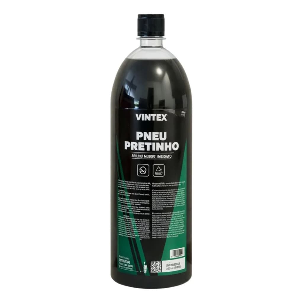 Pneu Pretinho Vonixx Brilha Pneus Carro Moto Vintex 1,5