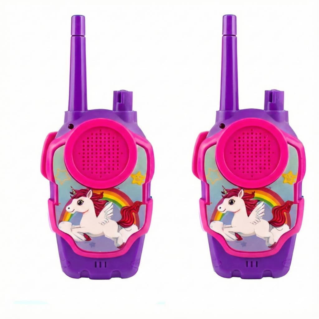 Rádio Comunicador Infantil Walkie Talkie com Luz e Som
