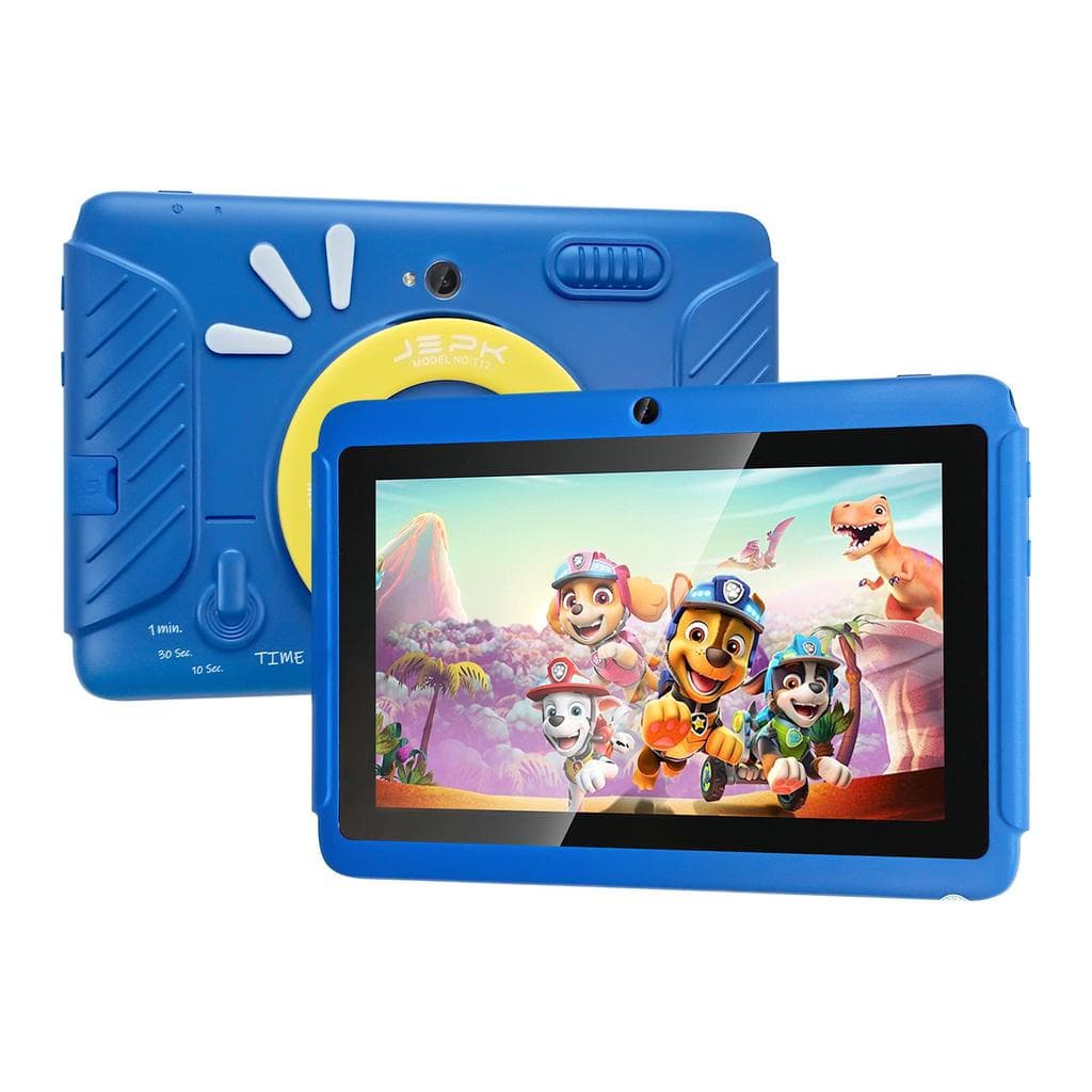 JEPK T12 Kid's Tablet - 7" Android 128GB + 4GB | Camera & Accessories | Qeca-Core Processor | Parental Controls |