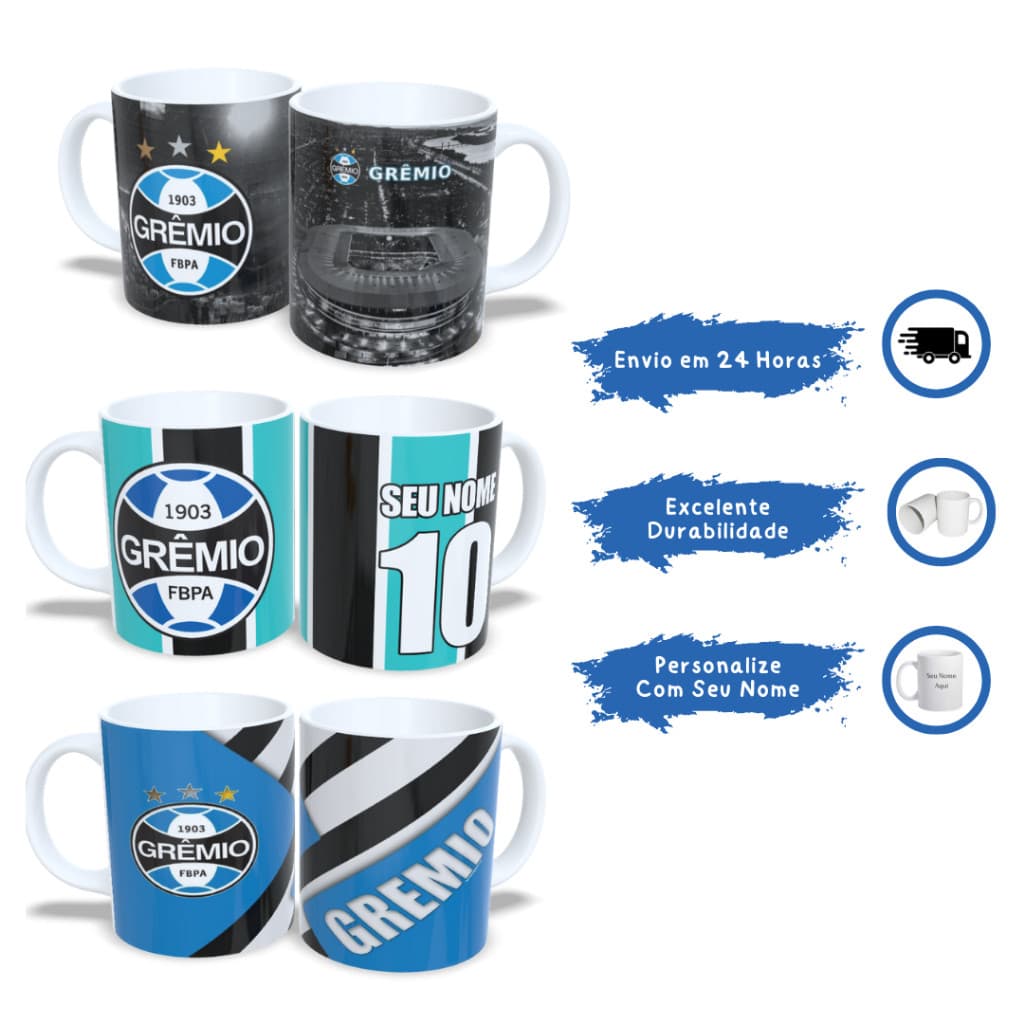 Caneca do Imortal! Ideal Para Quem Ama o Grêmio! Vários Modelos! Promoção Especial + Envio Rápido!