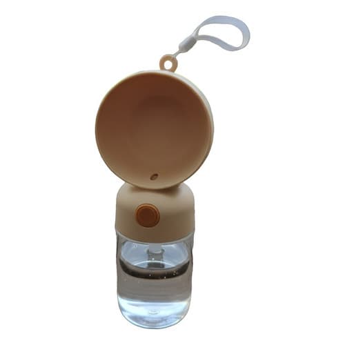 Garrafa Portátil Bebedouro e Comedouro para cães e gatos Verde/laranja leve pronto