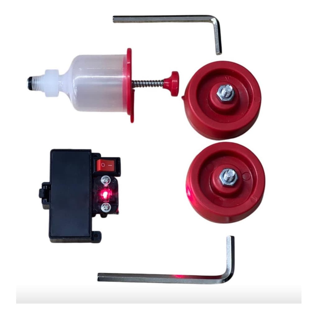 Guia Laser Vermelho Para Riscadeira Kit Completo Com Rodinha