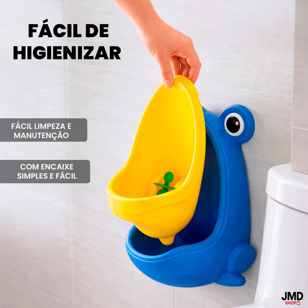 Mictório Infantil Sapinho com Alvo Giratório e Ventosas  Educativo