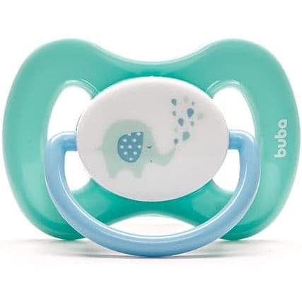 Chupeta Comfort Noturna Elefantinho 0-6 meses - Azul - Buba