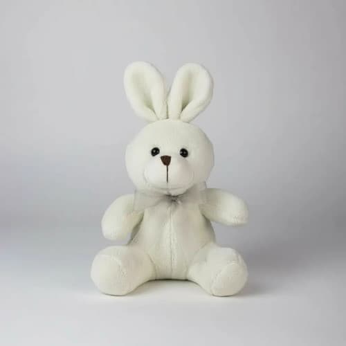 Coelhinho Da Páscoa De Pelúcia Fofo 25cm Cesta De Chocolate Baunilha