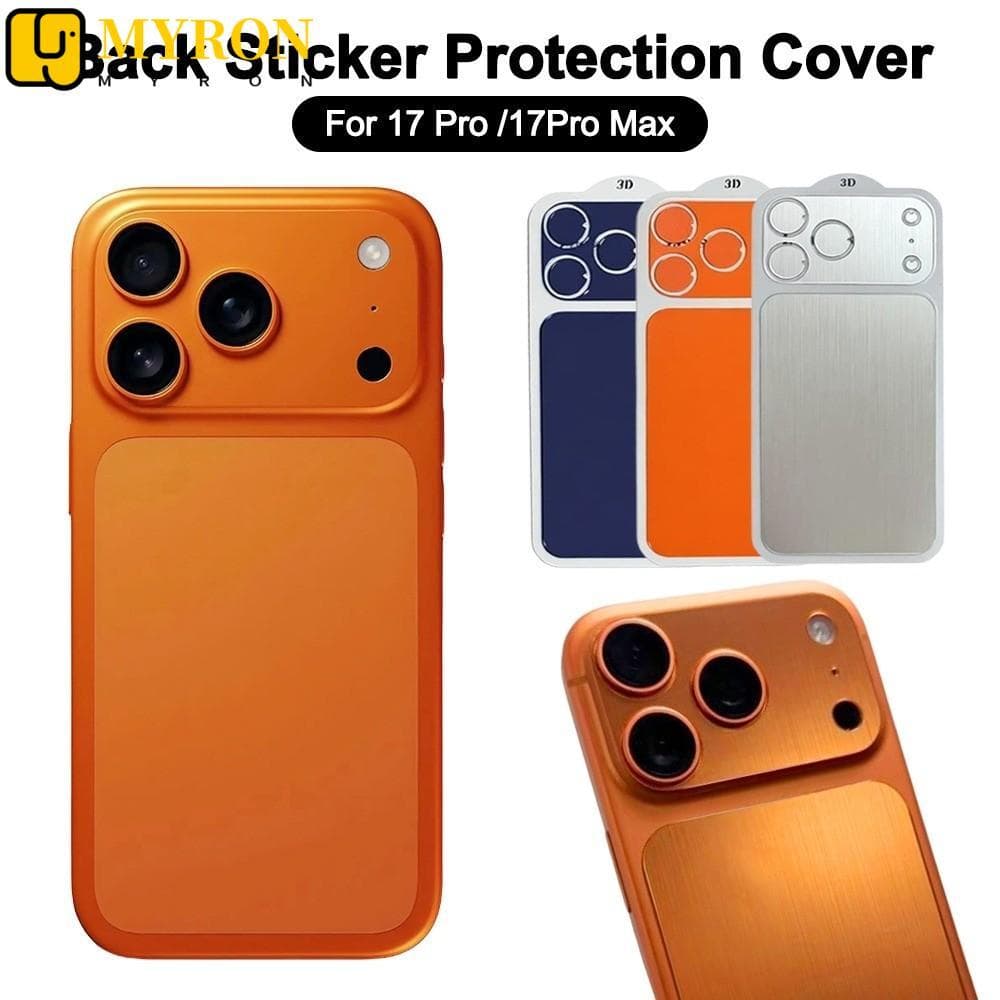 Capa De Proteção De Adesivo Traseiro MYRON1 , Tampa De Lente De Câmera Laranja , Para 17Pro/17 Max