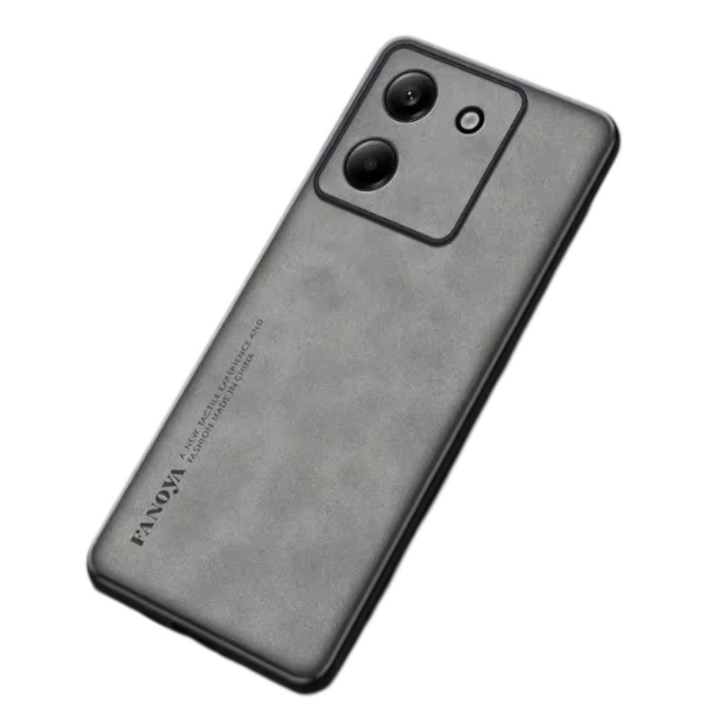Capa Executiva Couro Camurça Poco M7 Pro 5G Luxury Design Slim Proteção Total Shock