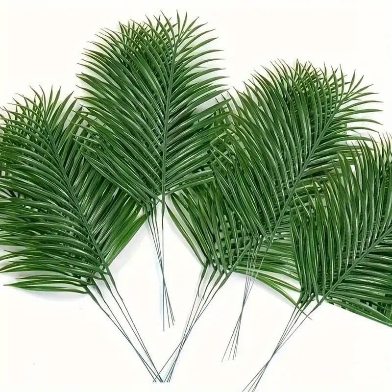6/7/8 Pcs Folha Artificial Verde Planta Artificial DecoraçãO De Casamento Jardim De EscritóRio