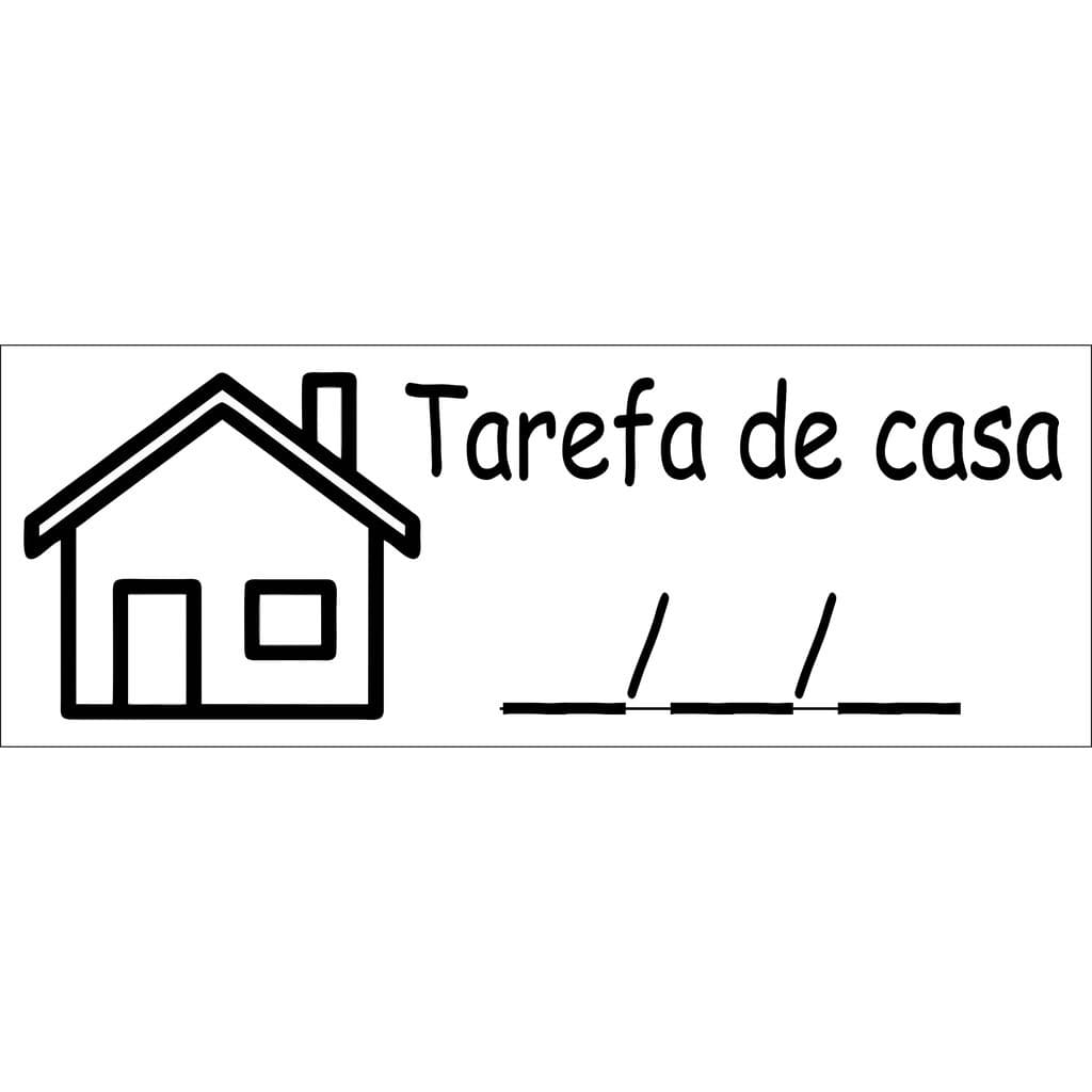 Carimbo Automatico Autoentintado Tarefa De Casa desenho de casa para professor, professora