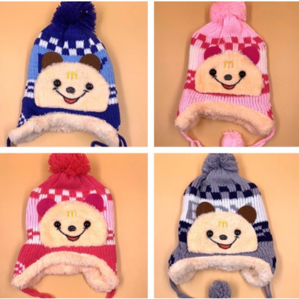 Gorro Touca Longo Infantil Menino Menina Tricotado Quente Fashion(nntm)