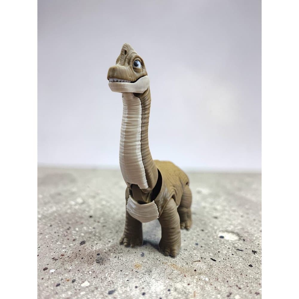 Dinossauro Brachiosaurus 3D Articulado Colecionável Marrom