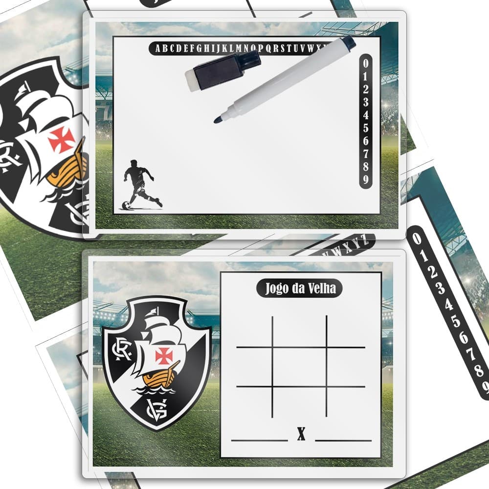 Lembrancinhas Lousa Mágica No Tema Vasco Para Aniversario Envio imediato.