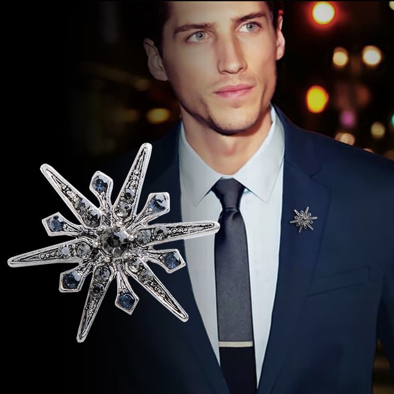 Pequeno Broche Terno Acessórios Versátil Temperamento Corsage Metal Crachá Pino De Moda Masculina