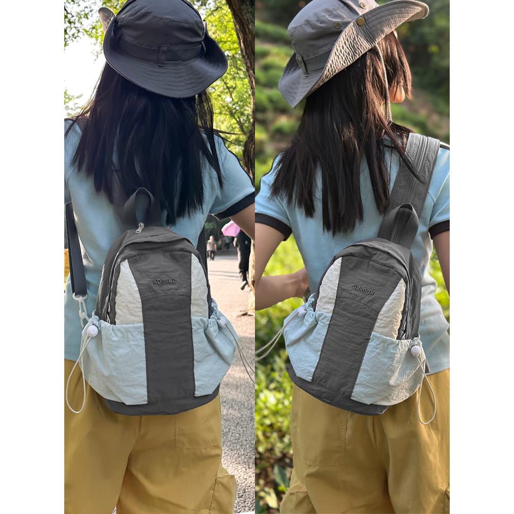 Multifuncional dupla utilização saco de peito feminino caminhadas ao ar livre saco leve mochila saco de escola feminino