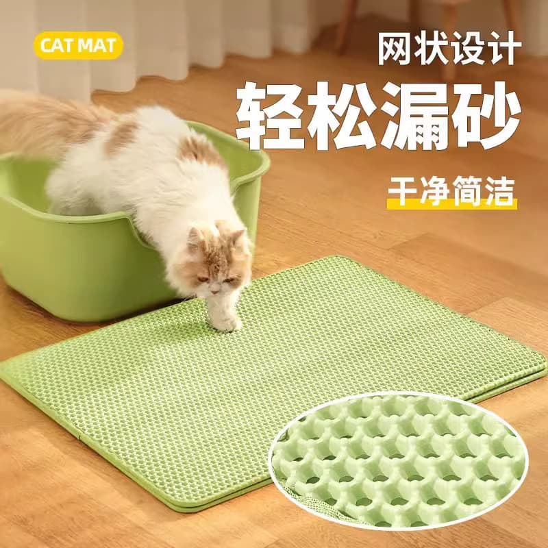 Almofada de areia para gatos de grandes dimensões, Anti-trancar, caixa de areia para gatos, almofada à prova de respingo