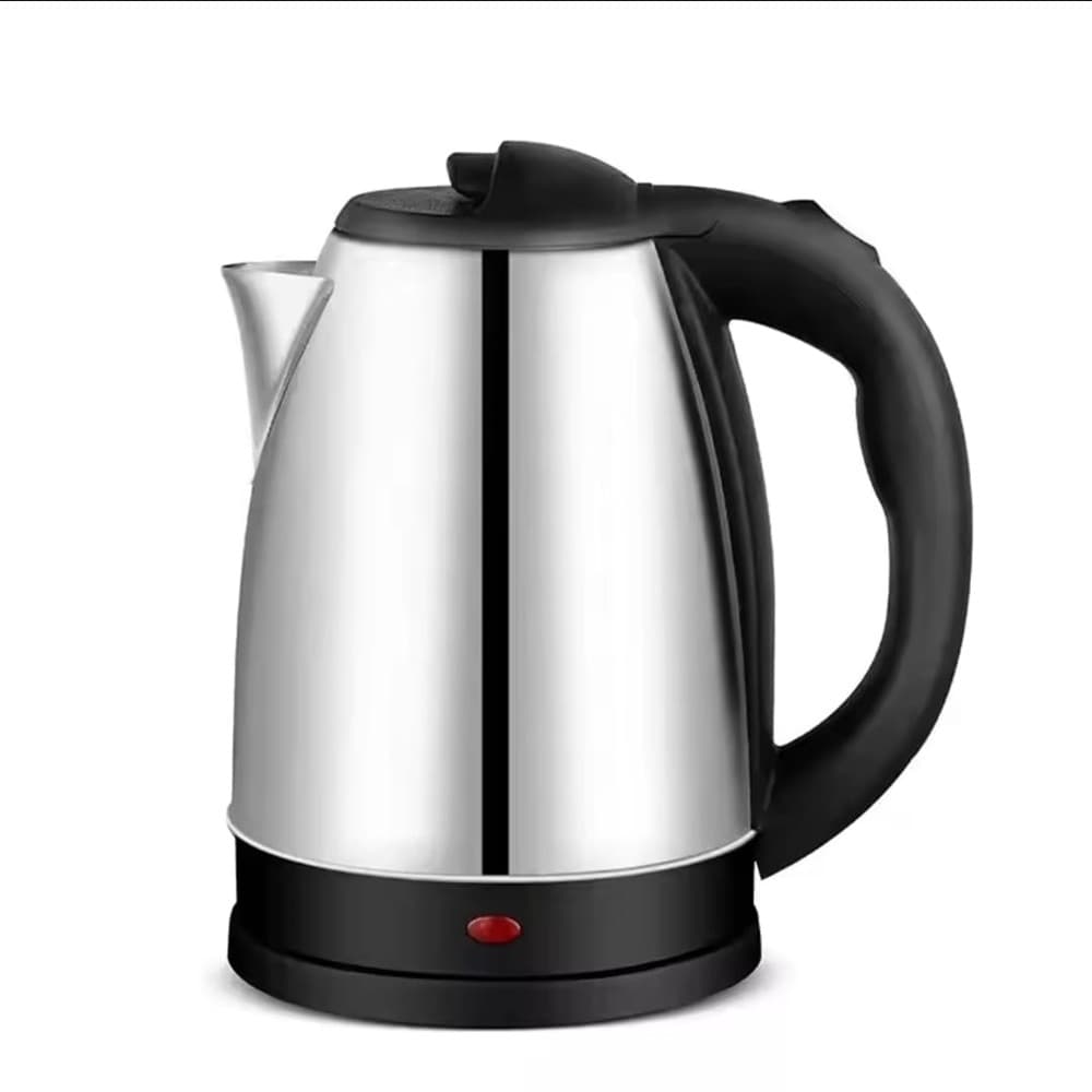 Chaleira Elétrica em Aço Inox, 2 Litros, 1500W, Preta e Prata 220 volts