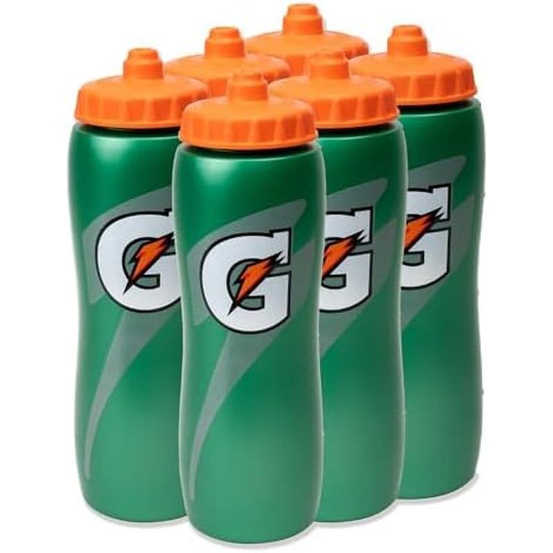 Garrafa Para Esportes Aquáticos Gatorade 32 Onças Squeeze-Pacote Econômico De 6-Novo Design Easy Grip 2014