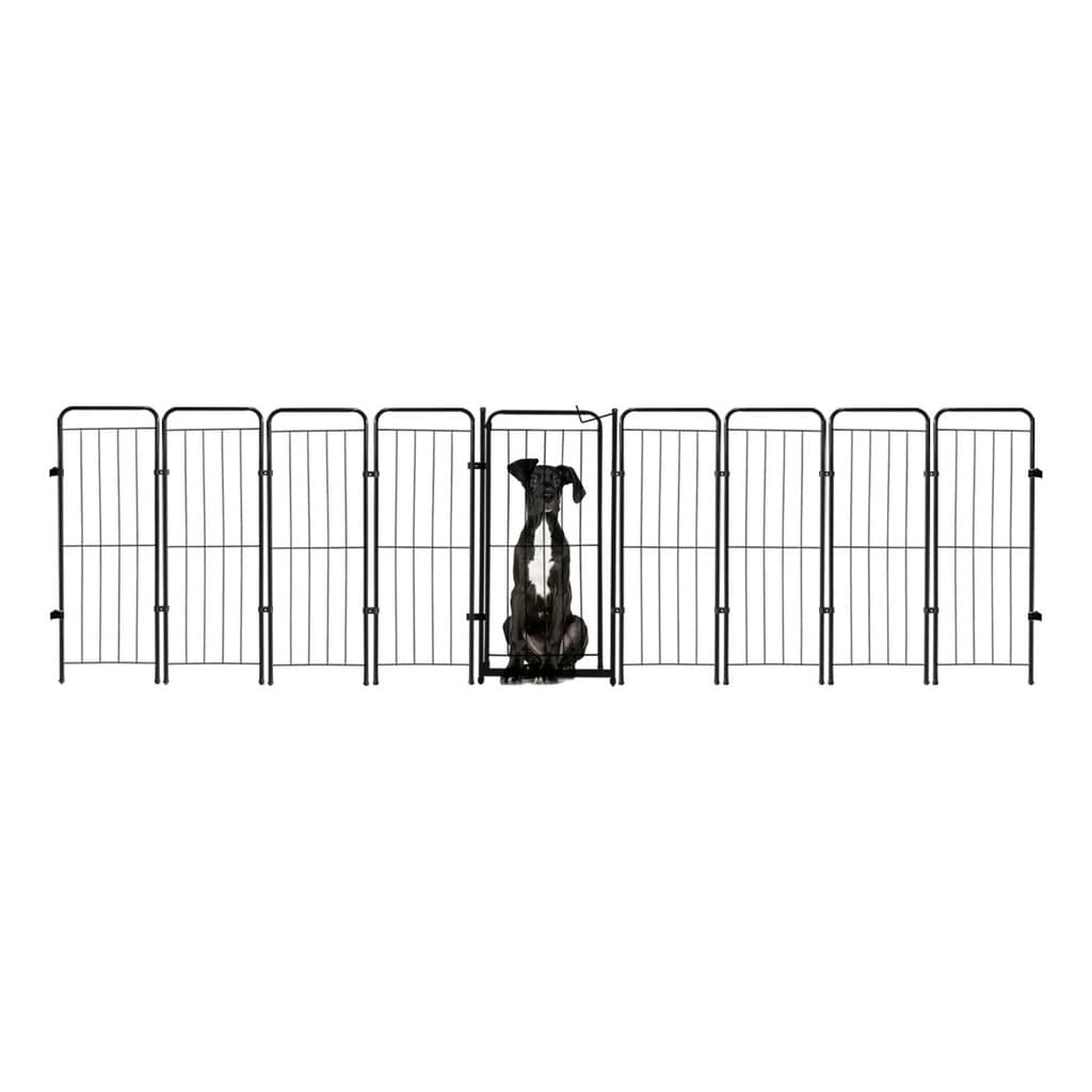 Cercado Grade 344x98cm Portão + 8 Módulos Segurança Pet Cães Cachorro