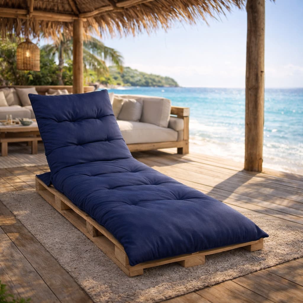 Almofada Futon Grande Para Pallet Sofá Espreguiçadeira Macia Conforto Premium Luxo