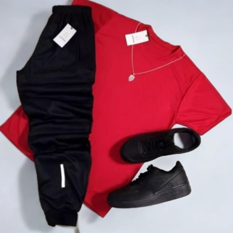 Kit Dry Fit Camisa + Calça Jogger Refletivel Nova Coleção