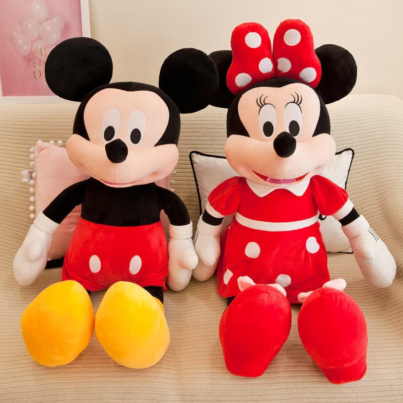 Boneca Mickey Mouse Brinquedo De Pelúcia Bonito Minnie Disney De Desenho Animado Presentes Travesseiro De Menina