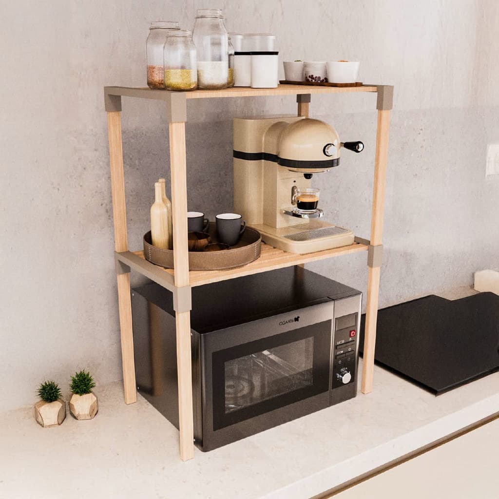 Prateleira Funcional e Decorativo para Forno ou Micro Ondas com 2 Prateleiras Multiuso 2047