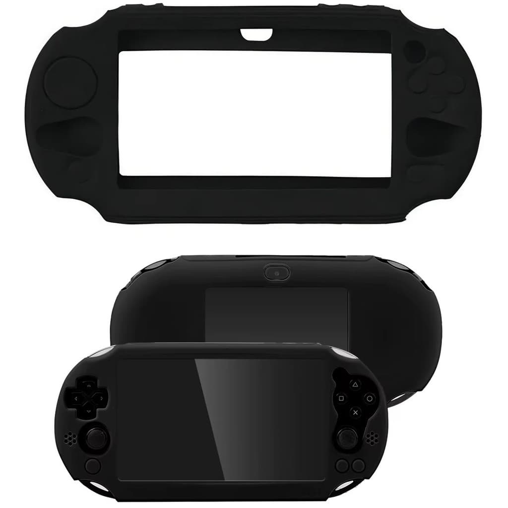 Capa Protetora Silicone Para PS Vita 2000 Slim Preto
