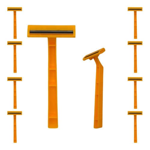 Kit 35 Barbeador Resistente Descartável Lâminas Afiadas