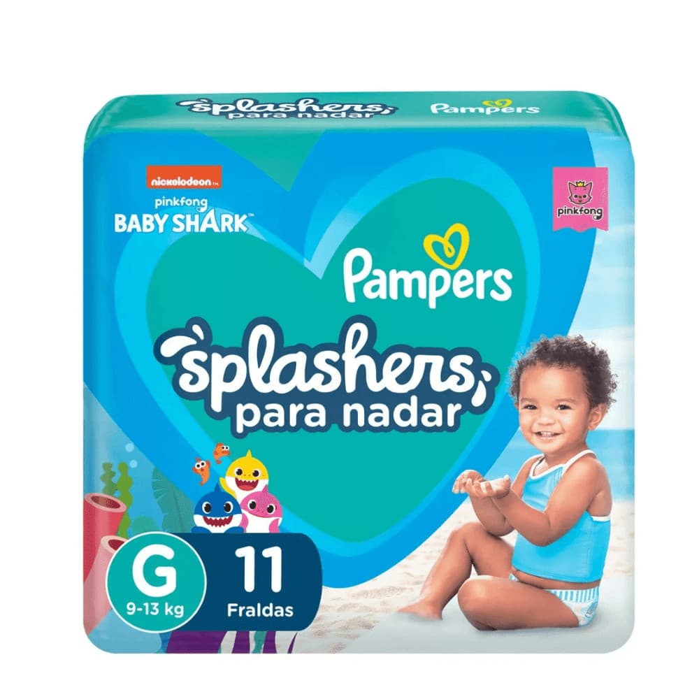 Fraldas Descartáveis Pampers Splashers para Água G 9-13kg 11 Fraldas