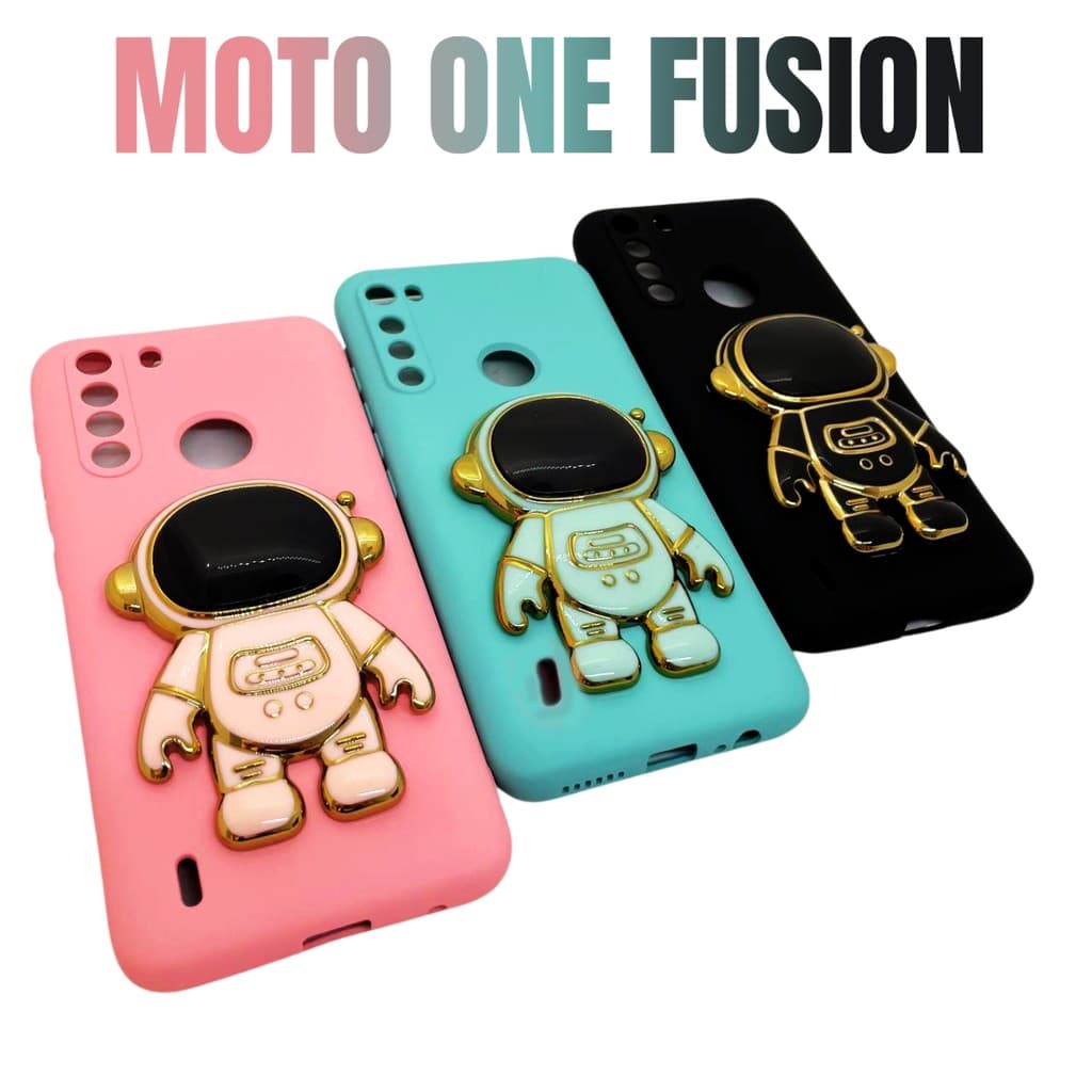 Capa Capinha de celular compatível com Moto One Fusion Normal Astronauta