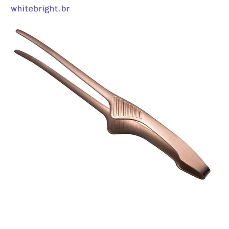 Prosperityuswt Pinça Para Comida Churrasco Clipe Aço Inoxidável Cozinha Carne Antiderrapante Antiaderente Braçadeira Bif