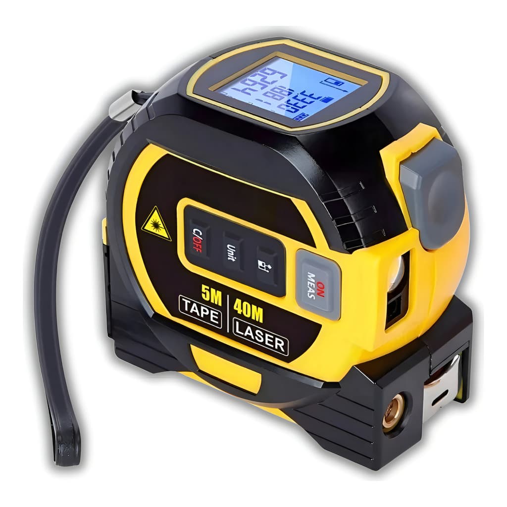 Trena Digital 5m Laser 40m Fita Métrica Multifuncional 3 E 1