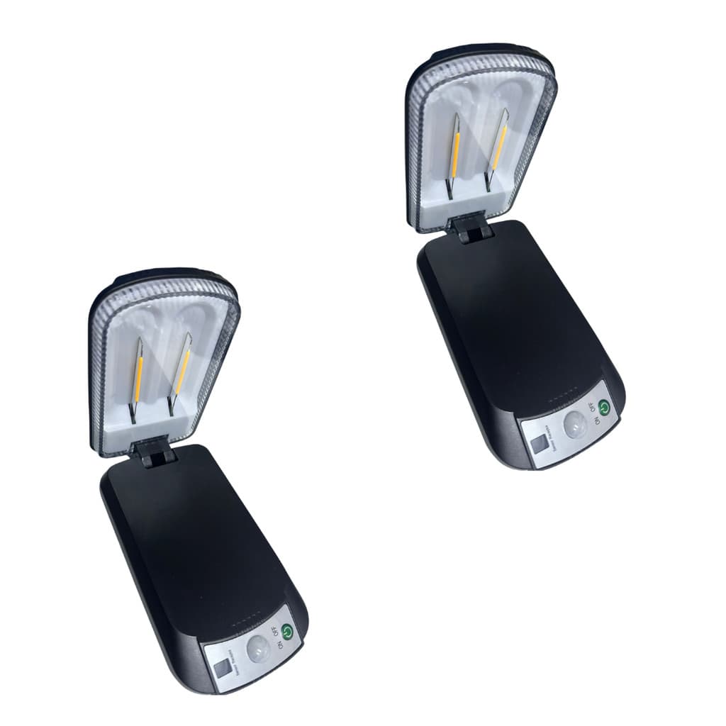 2 Luminária solar externa Homehop, à prova d'água, com sensor de movimento LED, automática, para jardim pátio e quintal,