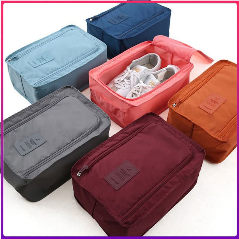 Novo 1 Unidade De Bolsa Pequena Portátil Dobrável Para Sapatos De Moda E Lazer , De Armazenamento De Viagem Multifuncion
