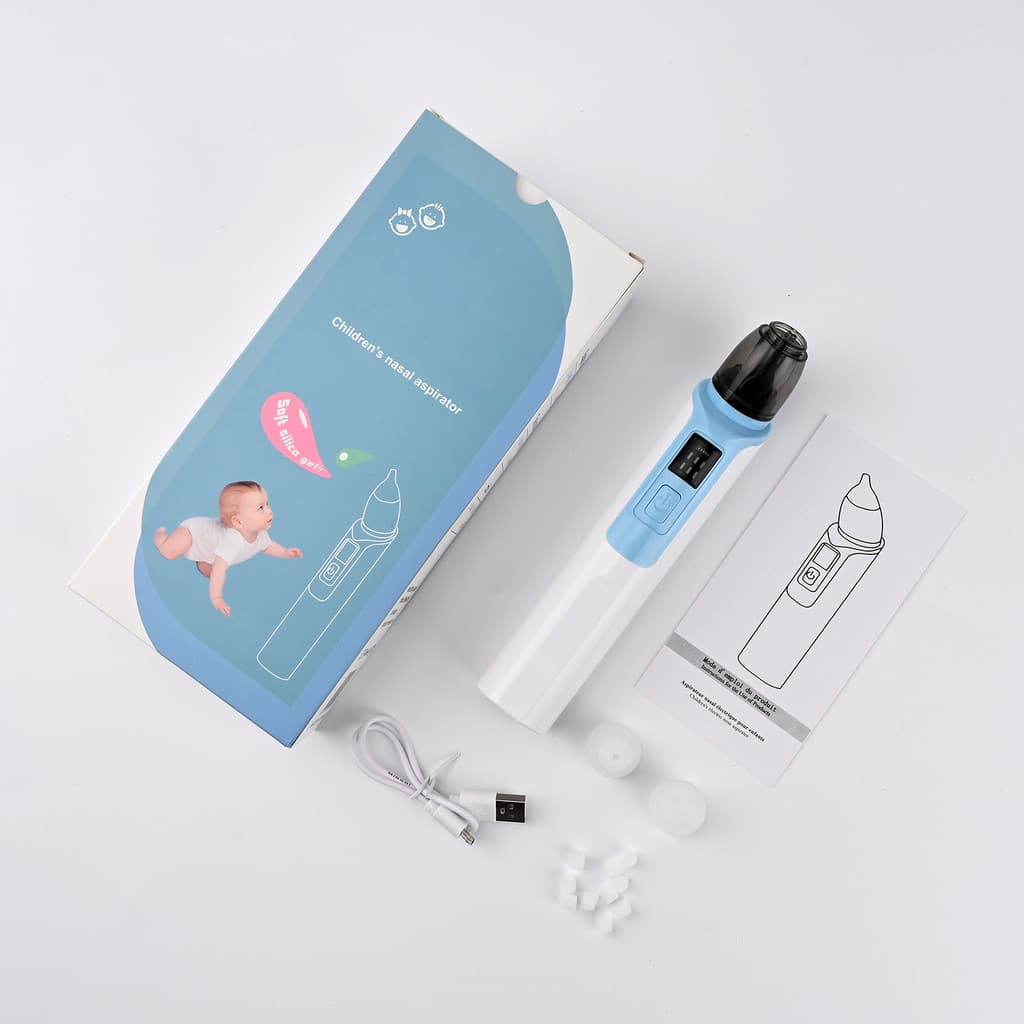 Aspirador Nasal Bebê Elétrico Limpeza Suave do Nariz para Crianças