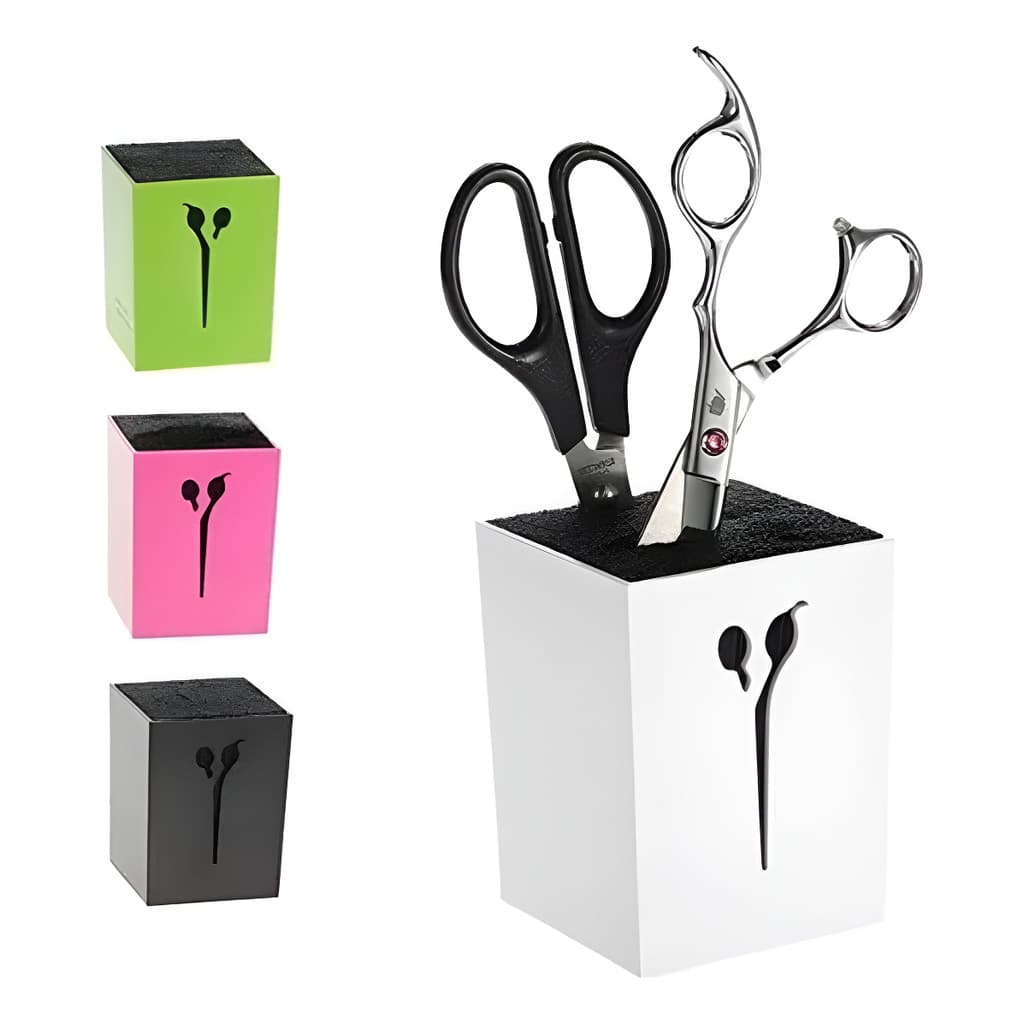 1 Porta Tesouras Profissional Suporte De Mesa Prático Oferta
