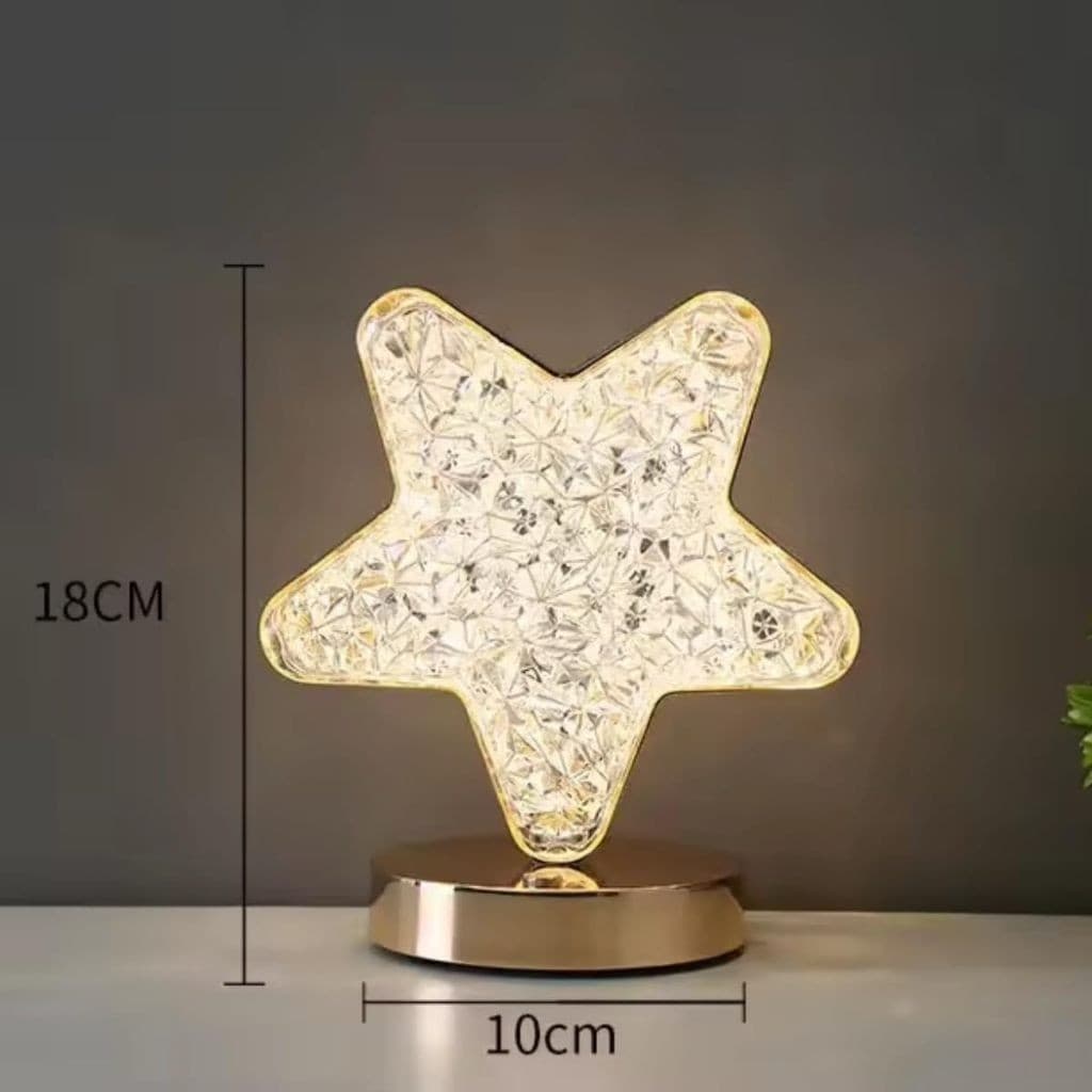Luminária LED Recarregável USB Luz Branca Quente Mista Quarto