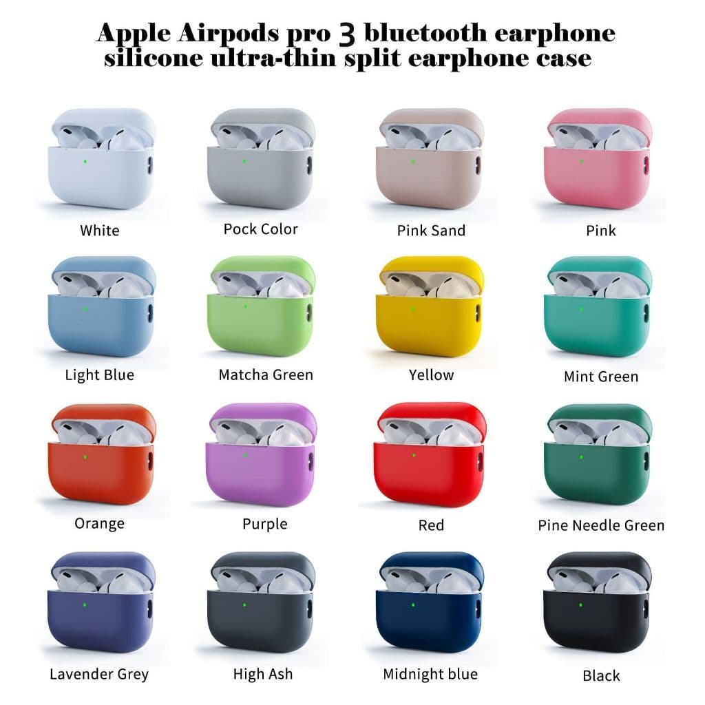 Capa Silicone Para Fone Apple AirPods Pro 3  Protetora Novo Modelos