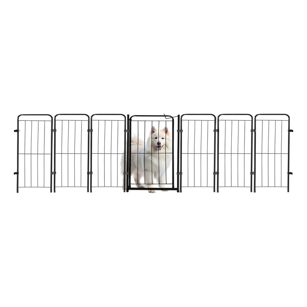 Cercado Grade 260x70cm Portão + 6 Módulos Segurança Pet Cães