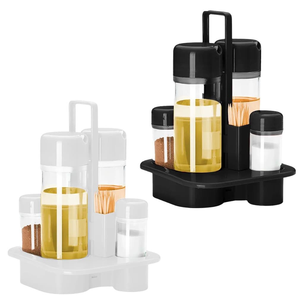 Galheteiro De Mesa Com 5 Peças - Delta Útil