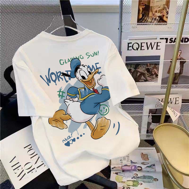Camisa Masculina Feminina Pato Cartoon Duck Print Camiseta Premium 30.1