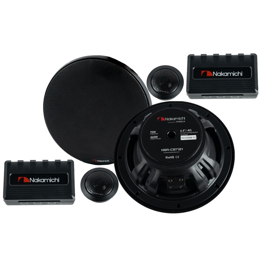 Kit 2 Vias Nakamichi 6.5 Pol 140W RMS 4 Ohms NSA-CS1721