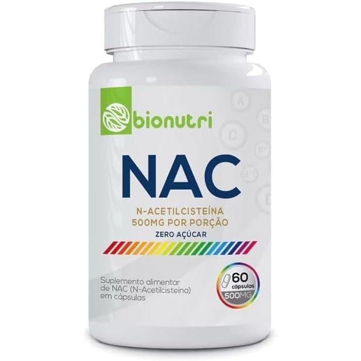 Nac N-Acetilsiteina Premium 120 Cápsulas 500mg Bionutri