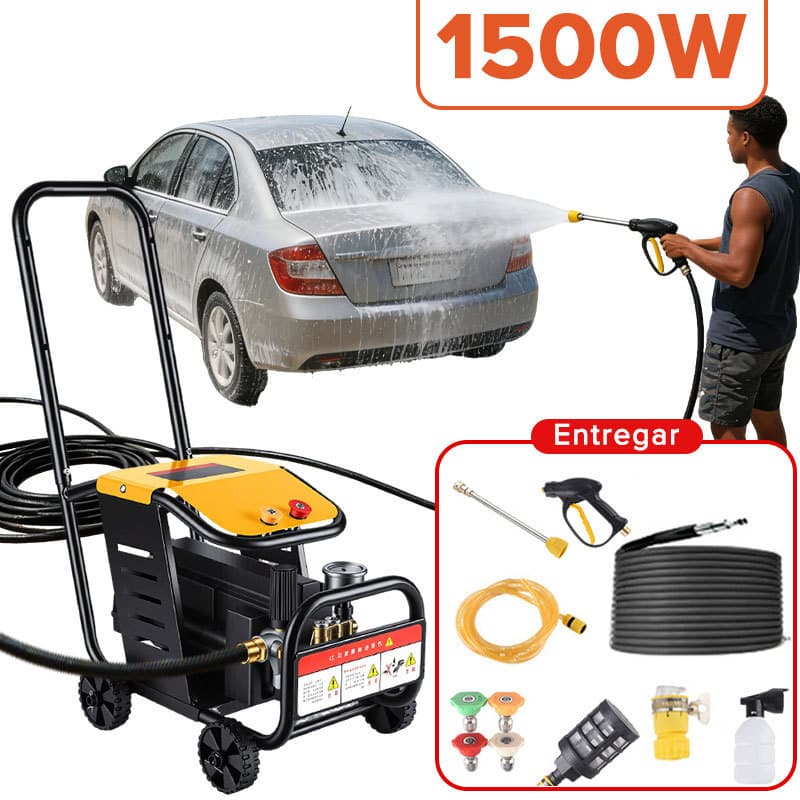 Lavadora de Alta Pressão Profissional 220V Motor de Indução 1300W 8MPa Alta Durabilidade