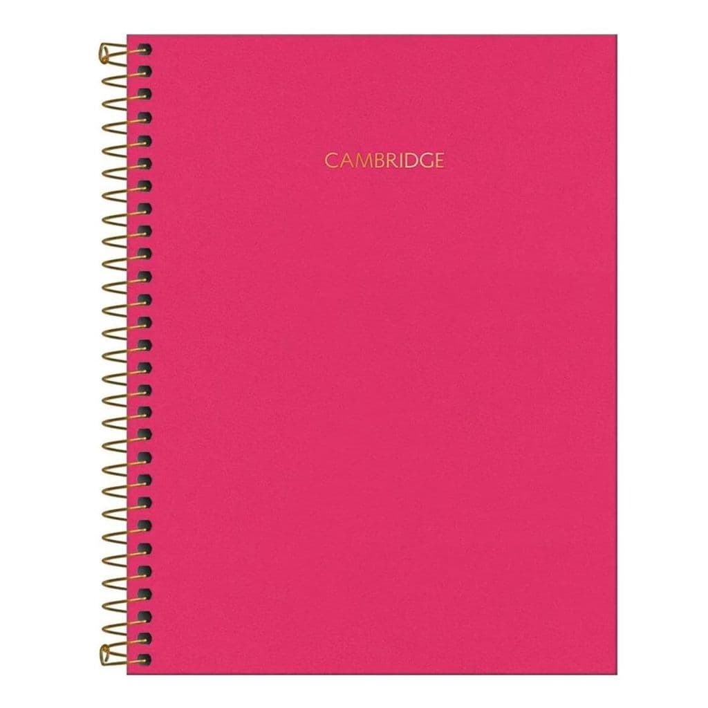 Caderno Universitário Executivo Cambridge Pink 80F 1M