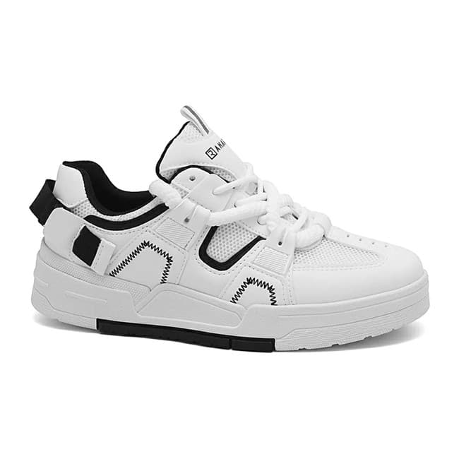 Tênis Feminino Ramarim Streetwear 25-89237 Preto e Branco